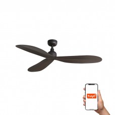 Потолочный вентилятор Faro 34301WT Palma M 1290mm Brown 3P IP44 Seaside Dim Tuya
