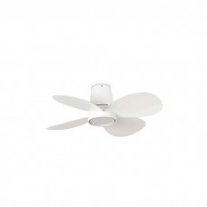 Люстра-вентилятор Faro 34315 Klover S 800mm White 4 Blades 18W LED CCT Dim