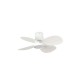 Люстра-вентилятор Faro 34315 Klover S 800mm White 4 Blades 18W LED CCT Dim