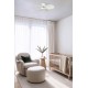 Люстра-вентилятор Faro 34315 Klover S 800mm White 4 Blades 18W LED CCT Dim