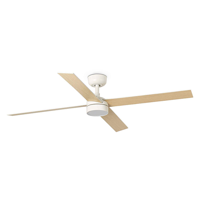 Люстра-вентилятор Faro 34355WT-1TW Rudder L 4 1320mm White 4P 18W LED CCT Dim Tuya