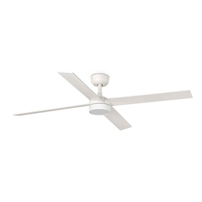 Люстра-вентилятор Faro 34355WT-1TW Rudder L 4 1320mm White 4P 18W LED CCT Dim Tuya
