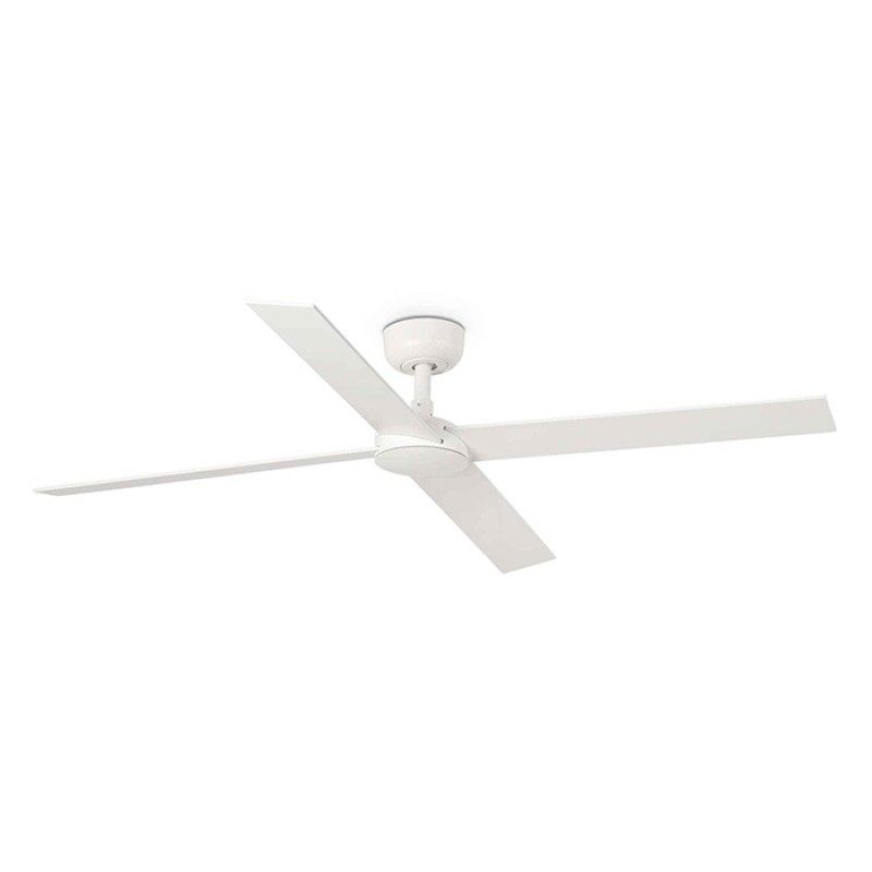 Потолочный вентилятор Faro 34355WT Rudder L 4 1320mm White 4P White Ash Tuya