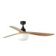 Люстра-вентилятор Faro 34360-11L Outwood L 1500mm Brown 3 Blades Oak IP44 1xE27