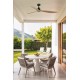 Потолочный вентилятор Faro 34360WT Outwood L 1500mm Brown 3 Blades Oak IP44 Tuya