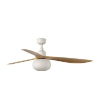 Люстра-вентилятор Faro 34361-11L Outwood L 1500mm White 3 Blades Oak IP44 1xE27