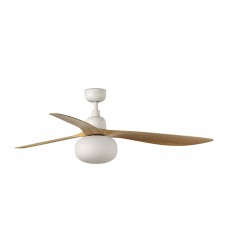 Люстра-вентилятор Faro 34361-11L Outwood L 1500mm White 3 Blades Oak IP44 1xE27