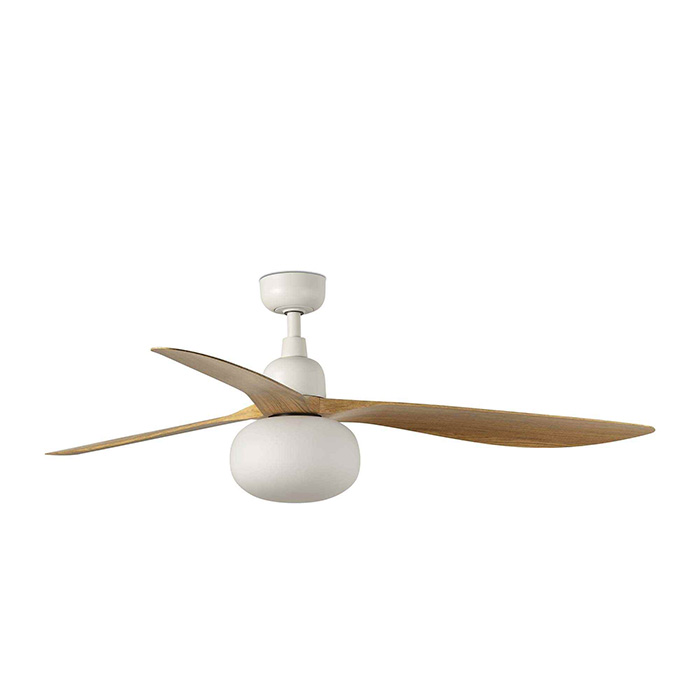 Люстра-вентилятор Faro 34361-11L Outwood L 1500mm White 3 Blades Oak IP44 1xE27