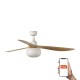 Люстра-вентилятор Faro 34361WT-11L Outwood L 1500mm White 3P Oak IP44 1xE27 Tuya