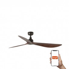 Потолочный вентилятор Faro 34362WT Outwood L 1500mm Brown 3P Walnut Dark IP44 Tuya