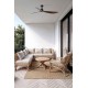 Потолочный вентилятор Faro 34362WT Outwood L 1500mm Brown 3P Walnut Dark IP44 Tuya