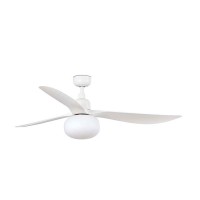 Люстра-вентилятор Faro 34363-11L Outwood 1500mm White 3 Blades IP44 1xE27