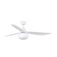 Люстра-вентилятор Faro 34363-11L Outwood 1500mm White 3 Blades IP44 1xE27