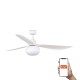 Люстра-вентилятор Faro 34363WT-11L Outwood 1500mm White 3W White Blades IP44 E27 Tu