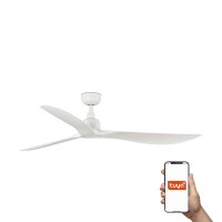 Потолочный вентилятор Faro 34363WT Outwood 1500mm White 3 White Blades IP44 Tuya