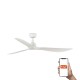 Потолочный вентилятор Faro 34363WT Outwood 1500mm White 3 White Blades IP44 Tuya