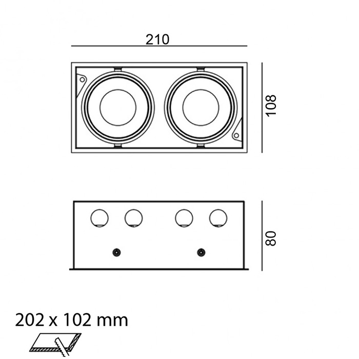 Точечный светильник LTX 01.6110.26.940.WHW Kardan 2, 9 Вт, 1848 лм, 4000K