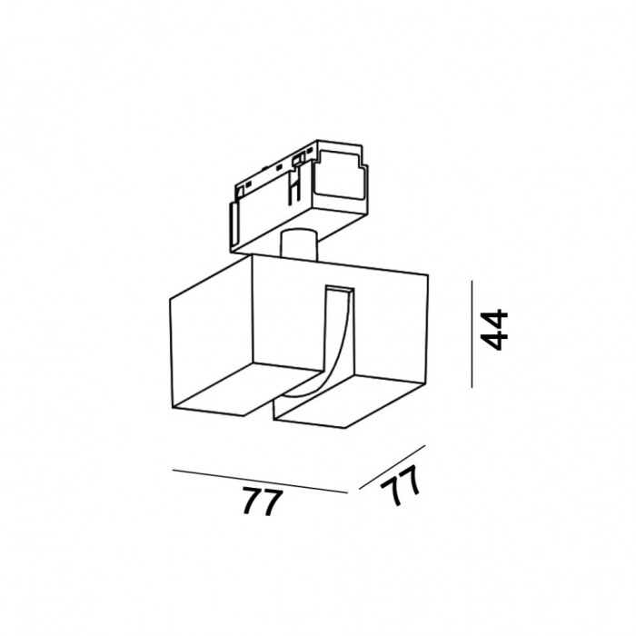 Магнитный трековый светильник LTX 06.WIN.3.930.BK.2G In_Line Win, 3 Вт, 180 лм, 3000K