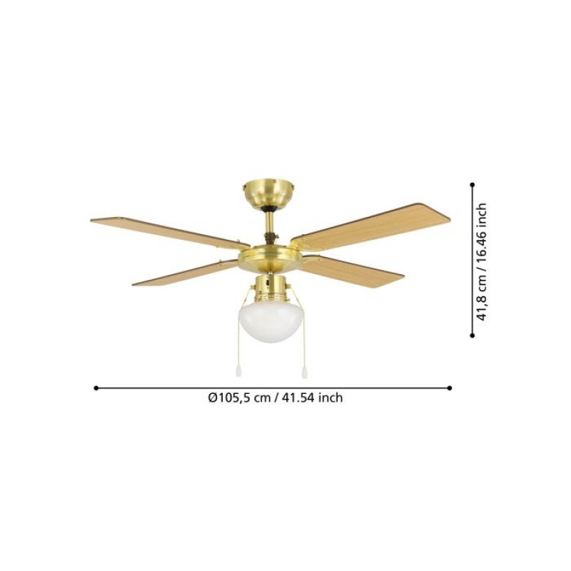 Люстра-вентилятор Eglo 35123 FORTALEZA Deckenventilator & Licht