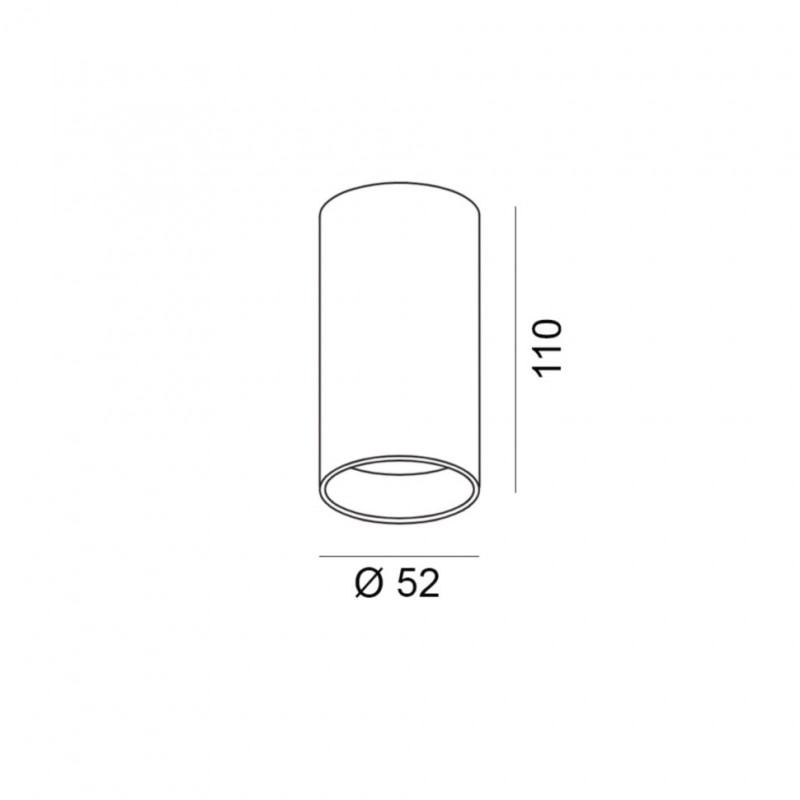Точечный светильник LTX 02.0511.9.930.BR Tub M S 110, 9 Вт, 540 лм, 3000K