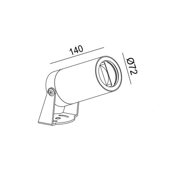 Спот LTX 08.3007.6.930.GR Visor140, 6.3 Вт, 205 лм, 3000K