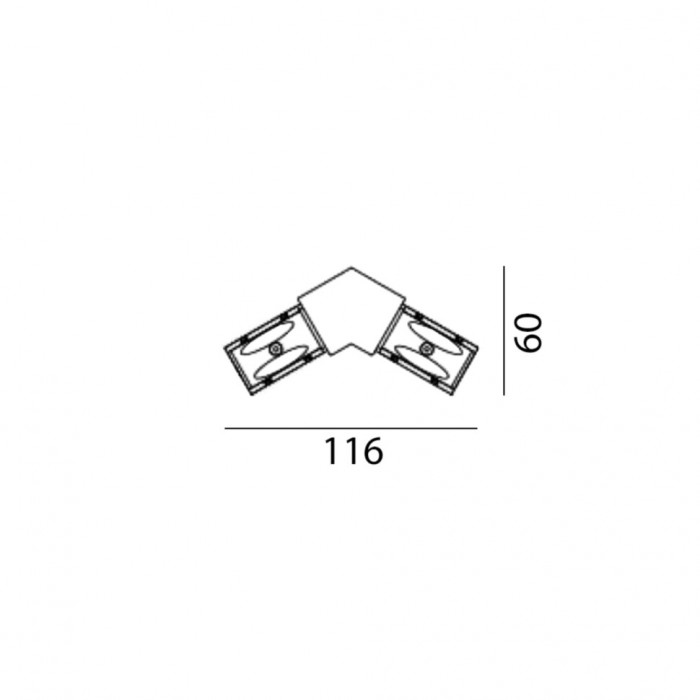 Соединитель накладной электрический IN_LINE CORNER 120, 4-x проводной, белый (06.SE120HR.WH.4x) Соединитель накладной электрический IN_LINE CORNER 120, 4-x проводной, белый (06.SE120HR.WH.4x)
