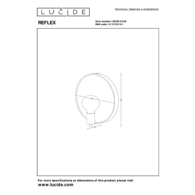 Бра Lucide 36213/31/30 Reflex
