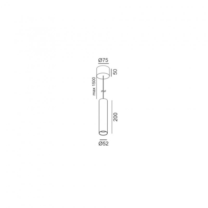 Подвесной светильник LTX 03.0521.19.930.WH Tub M P 200, 10.8 Вт, 1210 лм, 3000K
