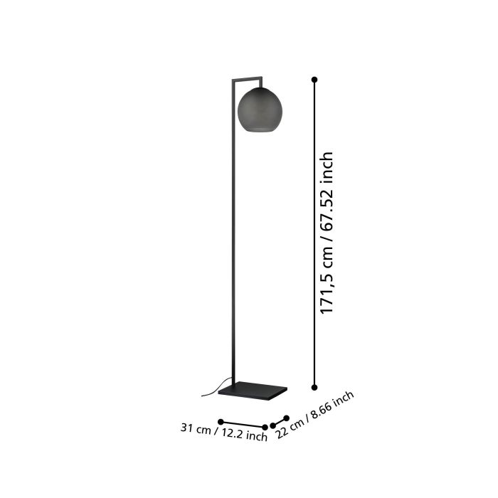 Торшер - Eglo 390254 ARANGONA Lampa pod?ogowa