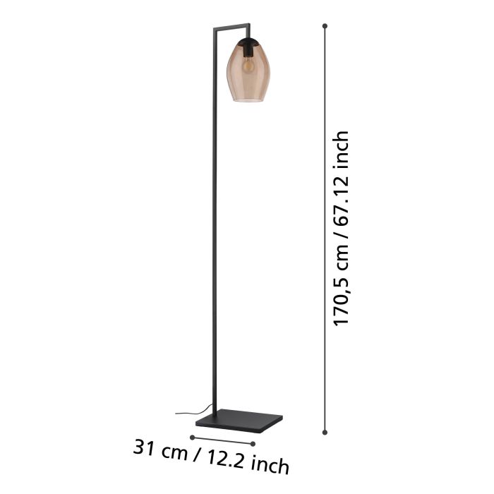 Торшер - Eglo 390255 ESTANYS 1 Lampa pod?ogowa