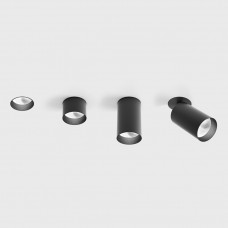 Потолочный светильник встраиваемый LTX TUB M INT, D52mm, L90mm, H124mm, LED 9W, 4000К, черный (01.0592.9.940.BK)