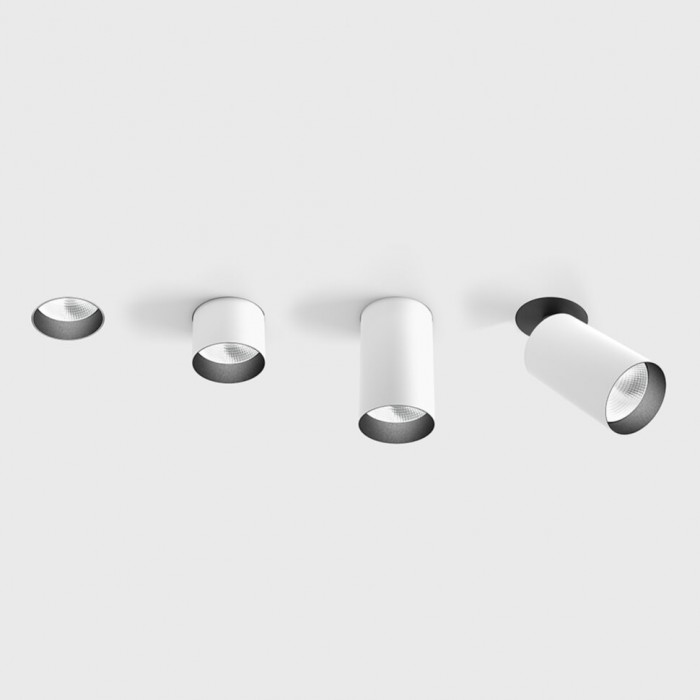 Світильник стельовий вбудований LTX TUB M INT, D52mm, L90mm, H124mm, LED 9W, 4000К, білий (01.0592.9.940.WH)