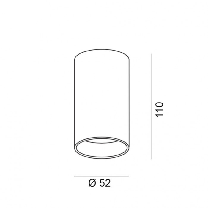 Точковий світильник LTX 02.0511.9.940.WH Tub M S 110, 9 Вт, 540 лм, 4000K