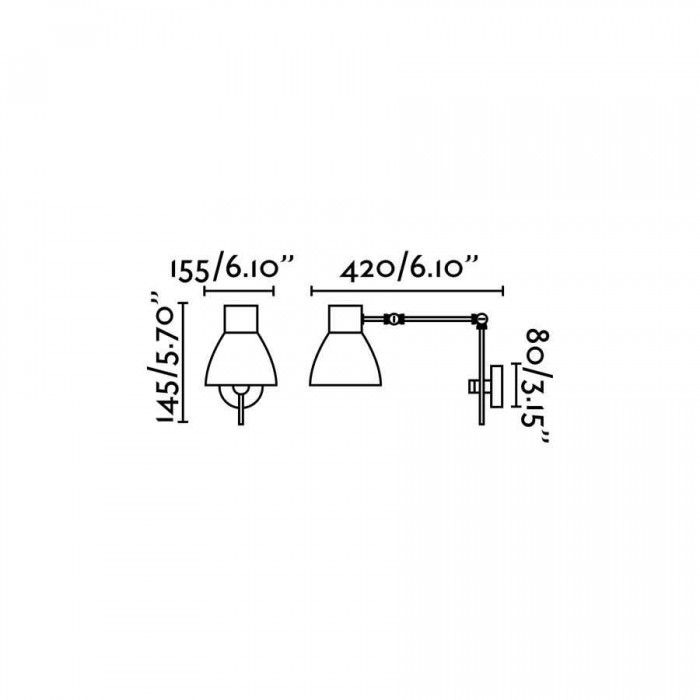 Бра - Faro 40070 CELIA Black wall lamp