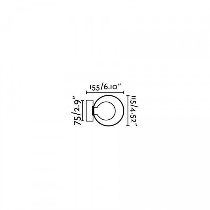 Бра - Faro 40086 PERLA Chrome wall lamp