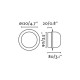 Бра - Faro 40096 May Black wall/ceiling lamp, 4 Вт, 300 лм, 2700K