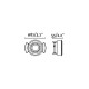 Точковий світильник Faro 40111 Hyde R Black orientable round recessed lamp without frame