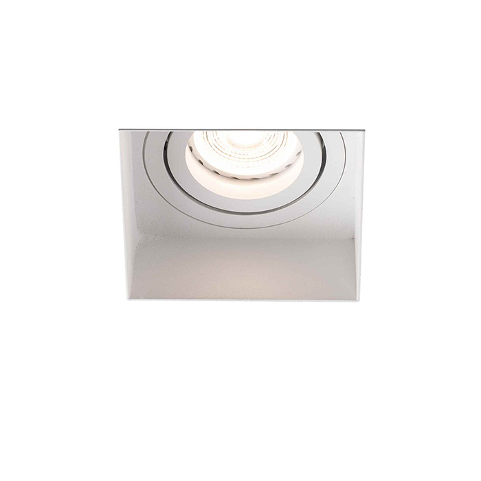 Точечный светильник Faro 40112 Hyde SQ White orientable square recessed lamp without frame