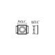 Точковий світильник Faro 40113 Hyde SQ Black orientable square recessed lamp without frame