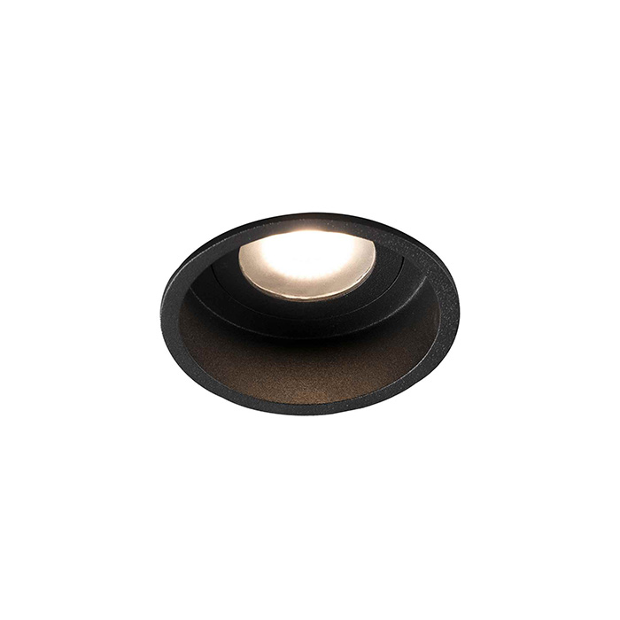 Точковий світильник Faro 40115 Hyde R Black round recessed lamp