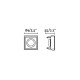 Точковий світильник Faro 40117 Hyde SQ Black square recessed lamp