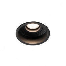 Точковий світильник Faro 40119 Hyde R Black orientable round recessed lamp