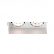 Точковий світильник Faro 40122 Hyde SQ 2L White orientable square recessed lamp without frame