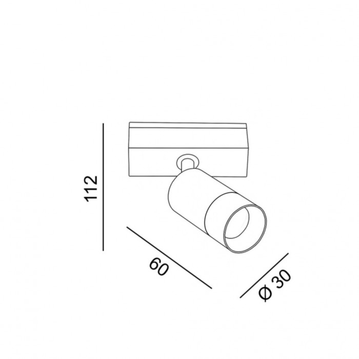 Магнитный трековый светильник LTX 06.0369.6.930.BK.2G In_Line Zoom S, 5.4 Вт, 307 лм, 3000K