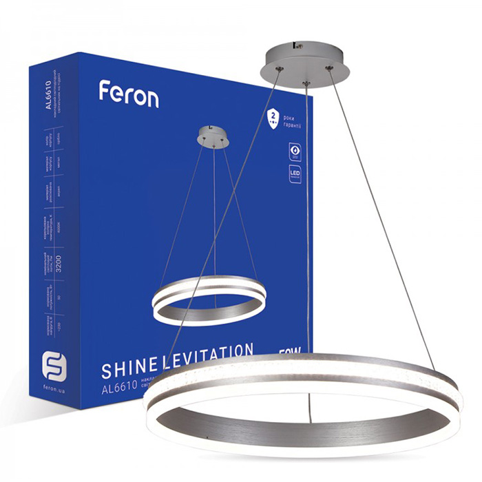 Подвесной светильник Feron 40283 AL6610, 50 Вт, 3200 лм, 4000K