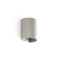 Настенный светильник Faro 40524 Sole Wall Light Round Grey Smooth 1xgu10
