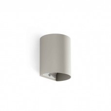 Настенный светильник Faro 40524 Sole Wall Light Round Grey Smooth 1xgu10