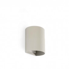 Настенный светильник Faro 40528 Sole Round Grey Striped Wall Light 1xgu10