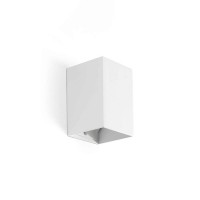 Настенный светильник Faro 40530 Lune Smooth White Square Wall Light 1xgu10