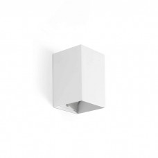 Настенный светильник Faro 40530 Lune Smooth White Square Wall Light 1xgu10